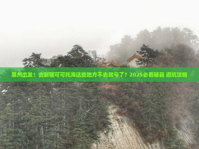 惠州出发！去新疆可可托海这些地方不去就亏了？2025必看秘籍+避坑攻略