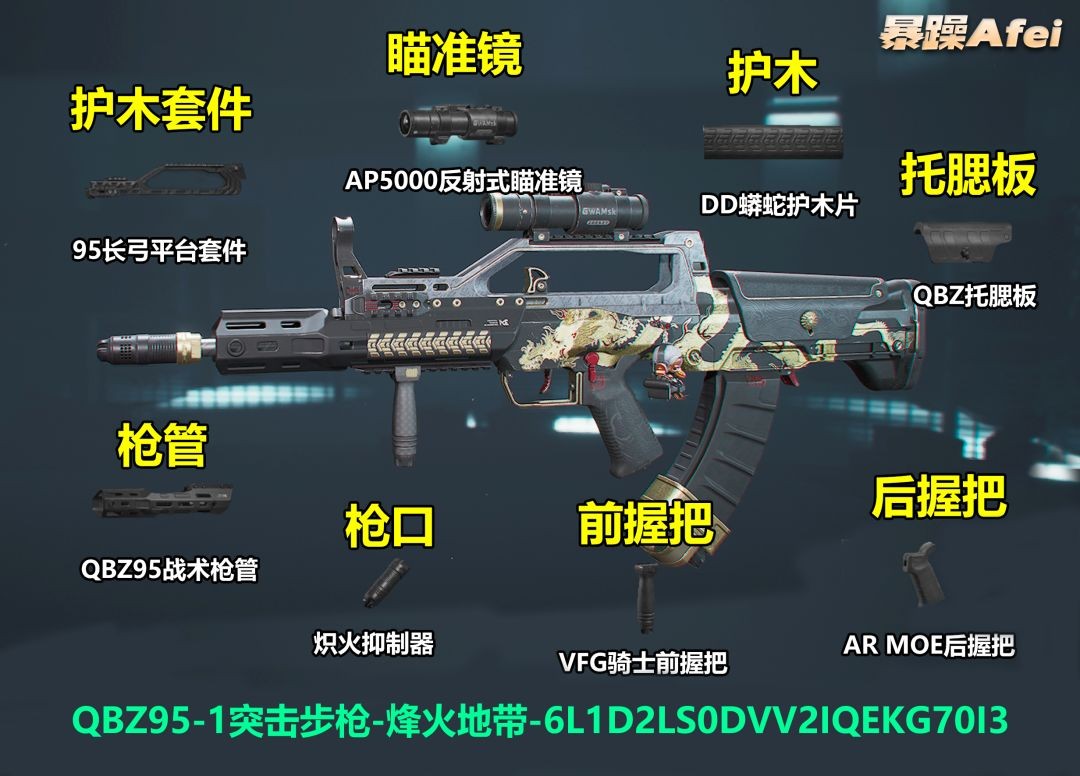 三角洲行动高甲伤QBZ95突击步枪改装指南