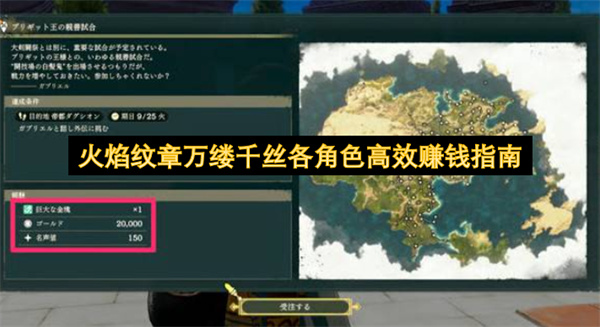 火焰纹章万缕千丝各角色高效赚钱指南
