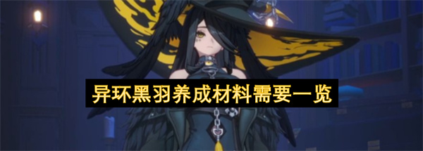 异环黑羽养成材料需要一览