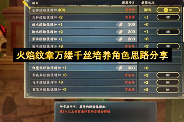 火焰纹章万缕千丝培养角色思路分享