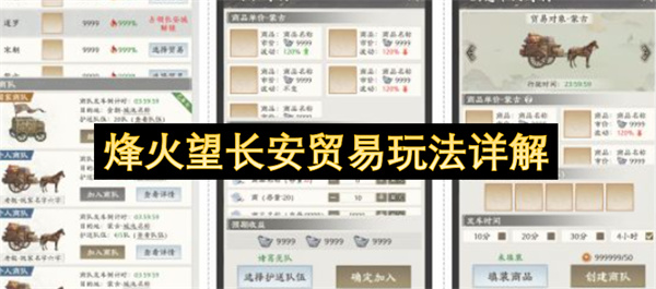 烽火望长安贸易玩法详解