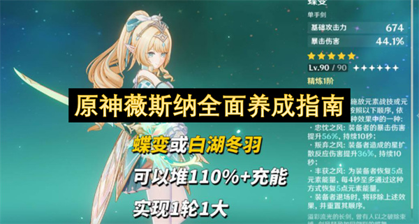 原神薇斯纳全面养成指南