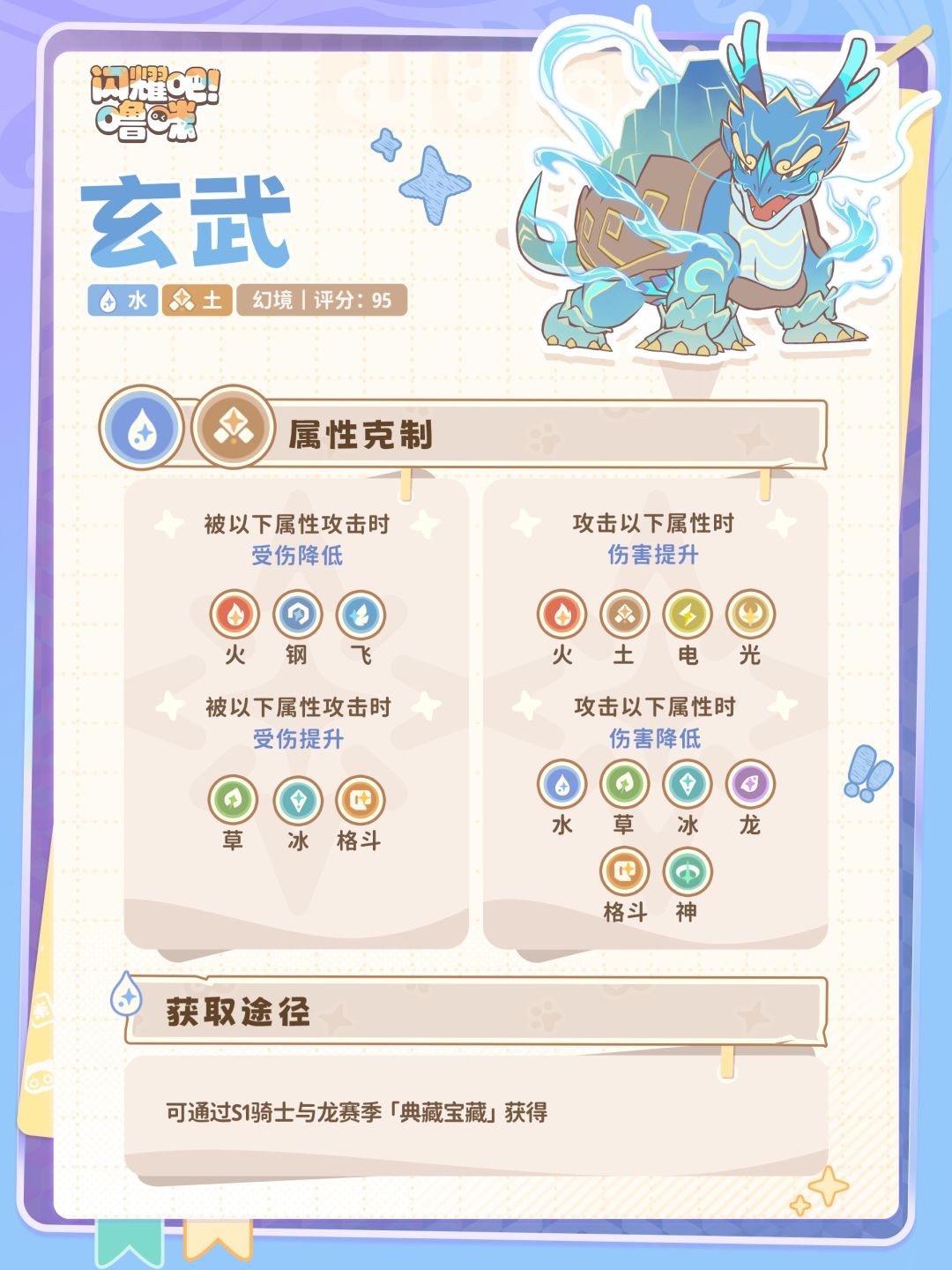 闪耀吧噜咪玄武技能效果详解