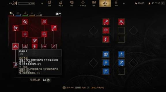 巫师3重制版全技能数据详解