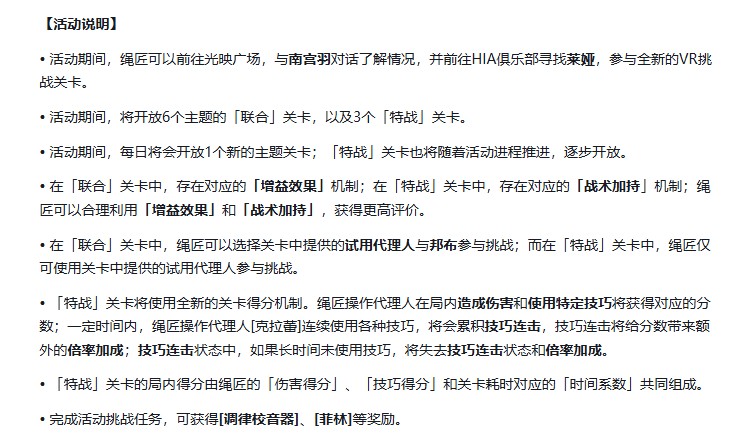 绝区零虚境逐影争锋活动详解