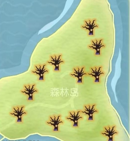 心动小镇近幽集蜜环菌空心树点位分享
