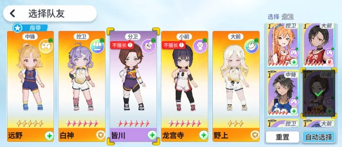 篮球少女飞跃巅峰远野桐角色属性详解