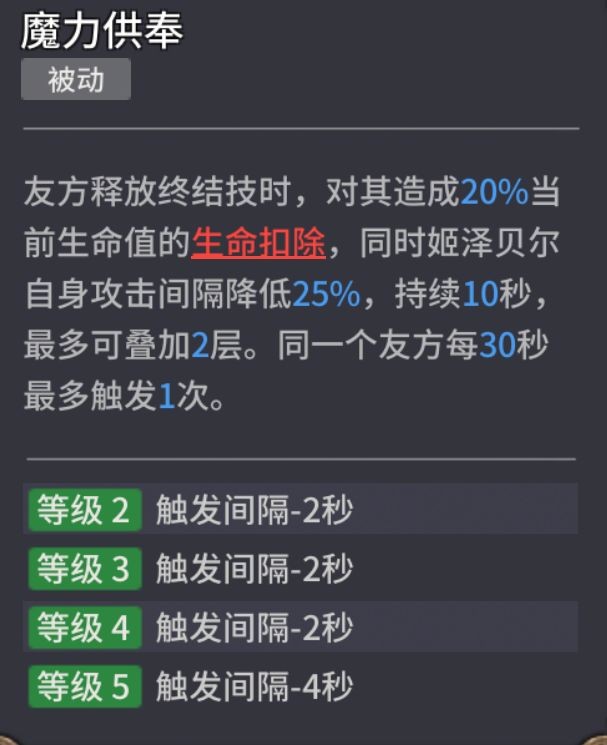 潮汐守望者姬泽贝尔强度详解