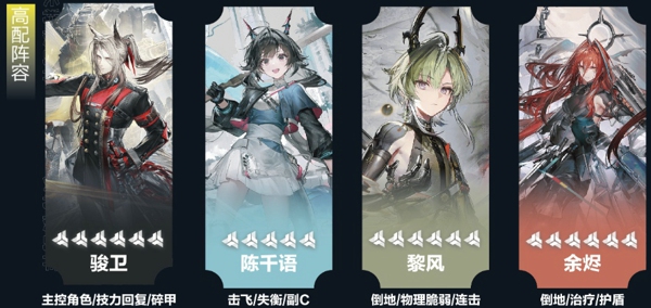 明日方舟终末地黎风配队怎么配 明日方舟终末地黎风配队搭配推荐