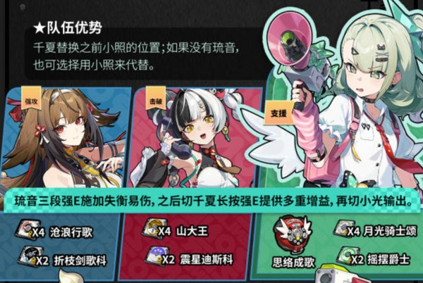 绝区零千夏怎么配队 绝区零千夏配队推荐